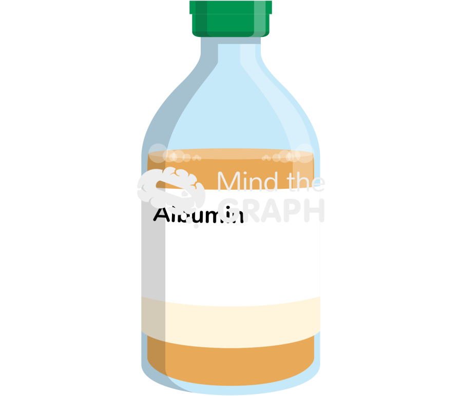 Human serum albumin solution front Icons, Symbols, Pictures, and Images