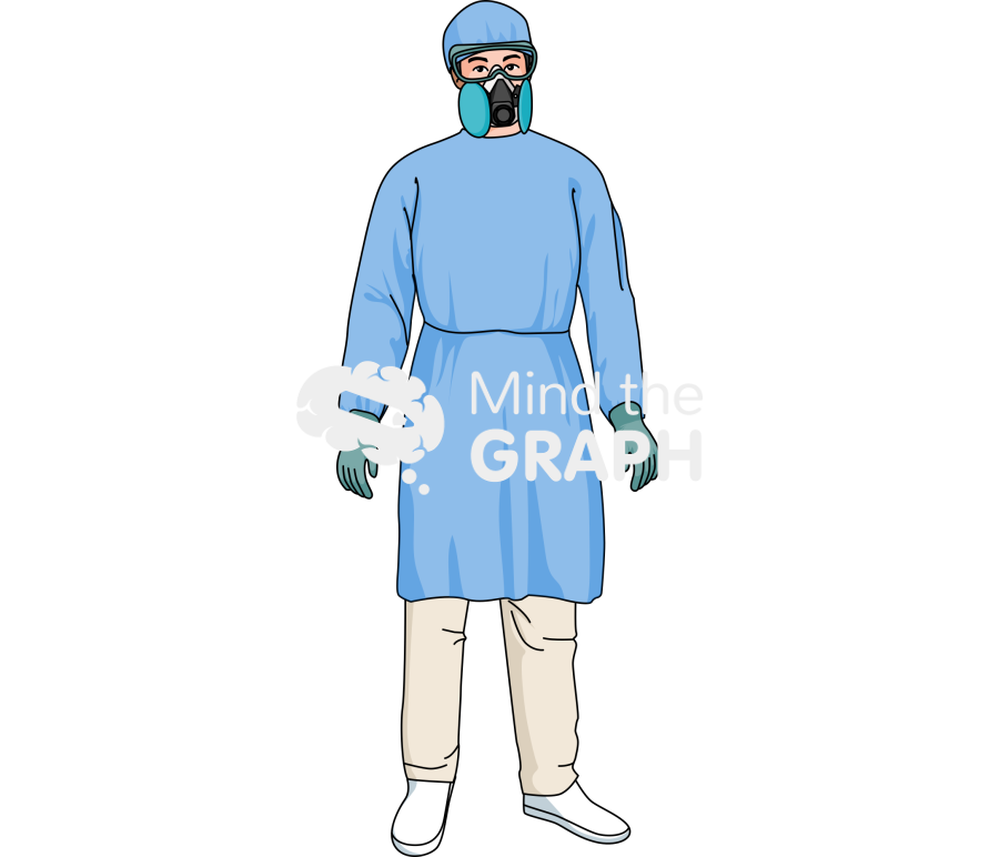 Human wearing protection half face respirator Icons, Symbols, Pictures, and Images