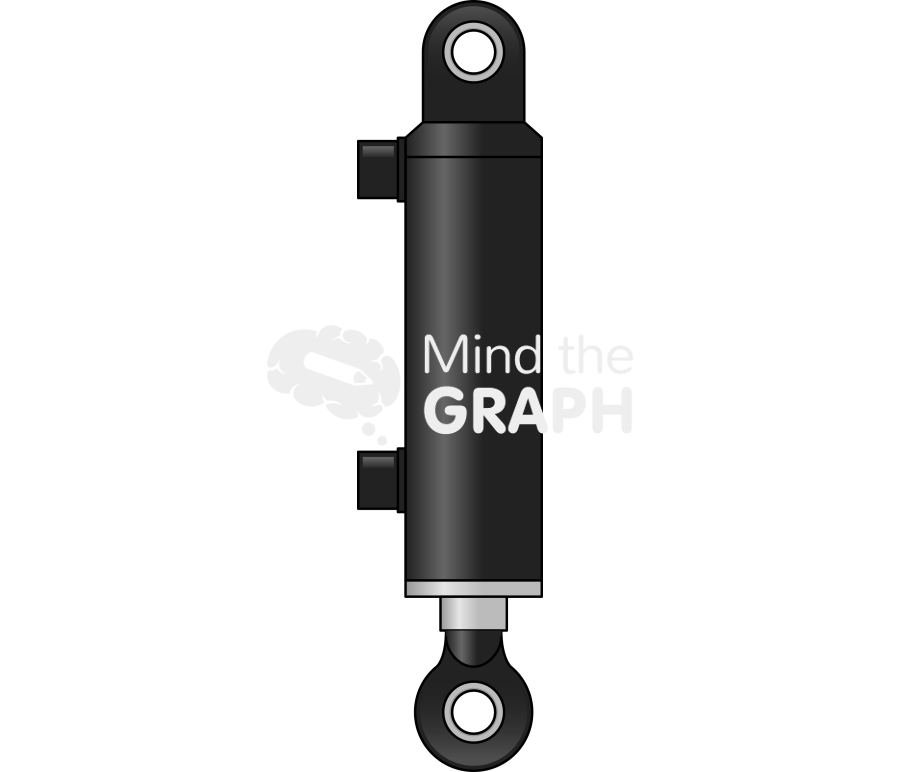 Hydraulic cylinder front Icons, Symbols, Pictures, and Images