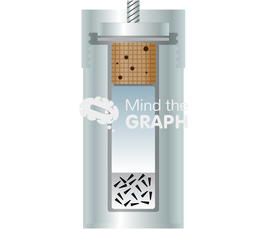 Hydrothermal synthesis reactor cut front Icons, Symbols, Pictures, and Images