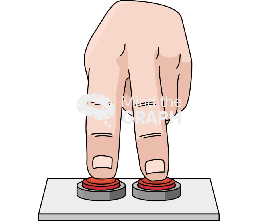 Index middle finger pressing buttons Icons, Symbols, Pictures, and Images