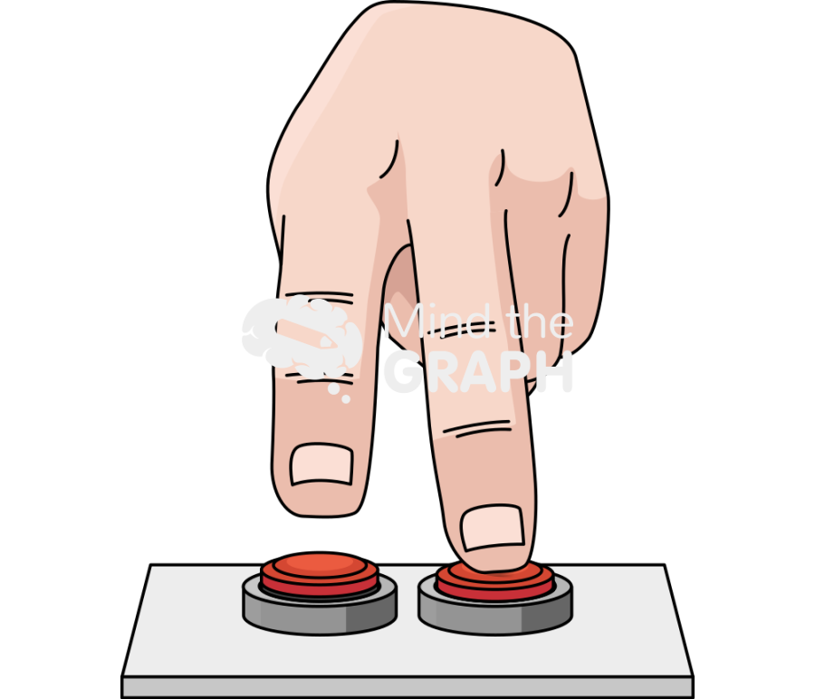 Index middle finger pressing buttons alternately Icons, Symbols, Pictures, and Images