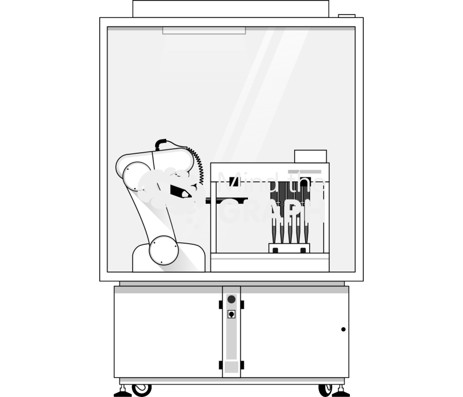 Janus robot workstation Icons, Symbols, Pictures, and Images