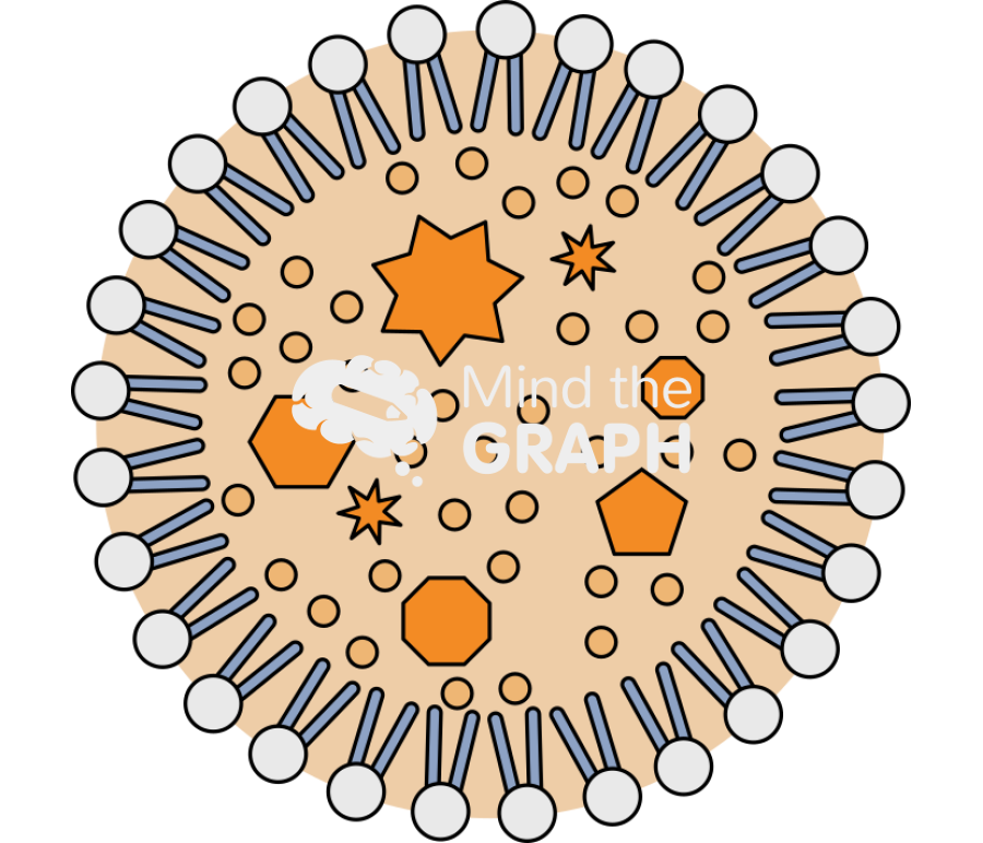 Lipid carriers nanoparticle type1 Icons, Symbols, Pictures, and Images