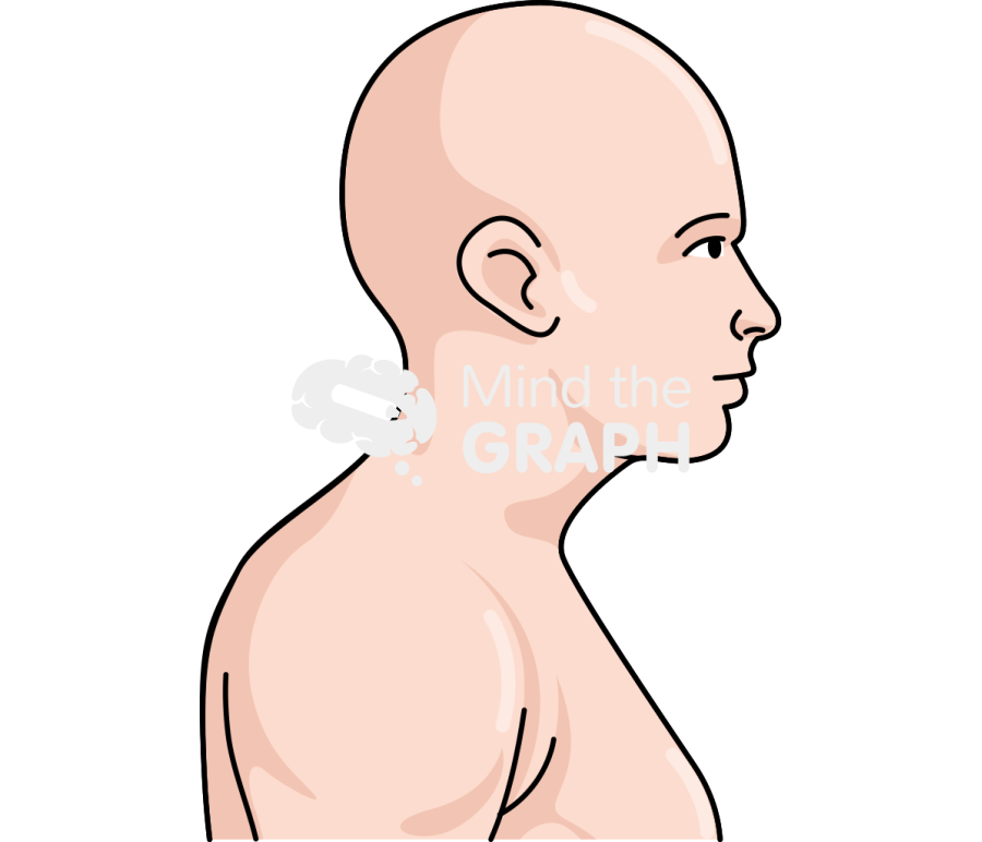 Man forward head position lateral Icons, Symbols, Pictures, and Images