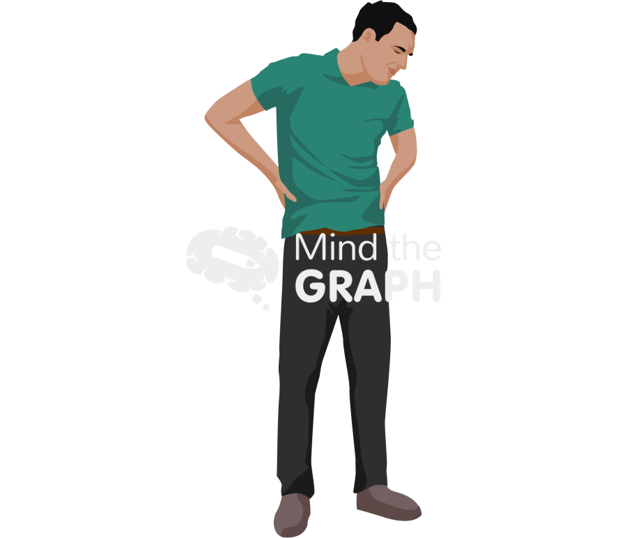 Man back pain lumbar Icons, Symbols, Pictures, and Images