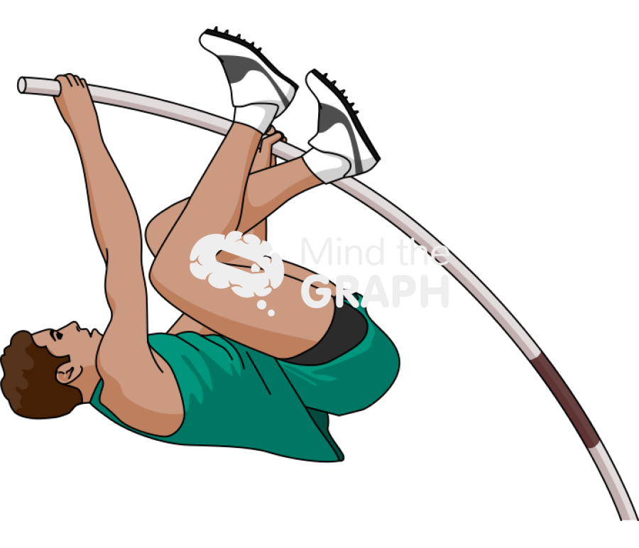 Man pole vault lateral Icons, Symbols, Pictures, and Images