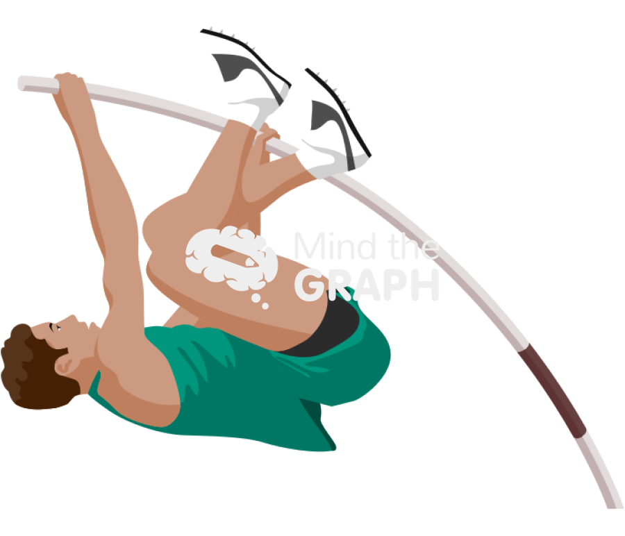 Man pole vault lateral Icons, Symbols, Pictures, and Images