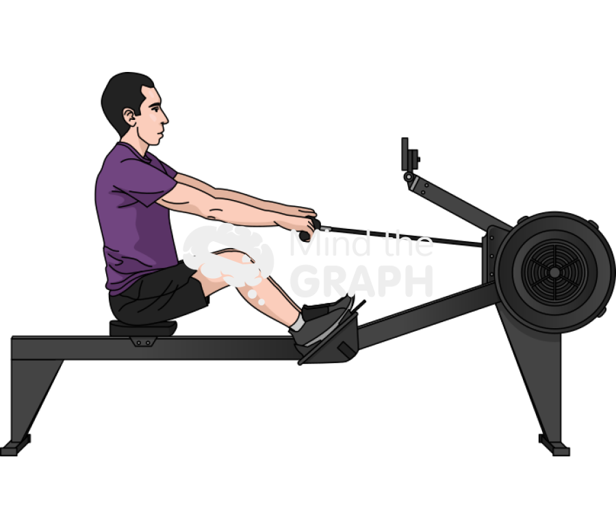 Man recovery rowing lateral Icons, Symbols, Pictures, and Images