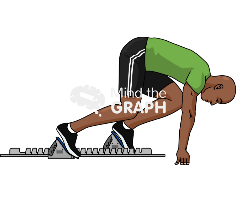 Man runner block start protocol Icons, Symbols, Pictures, and Images