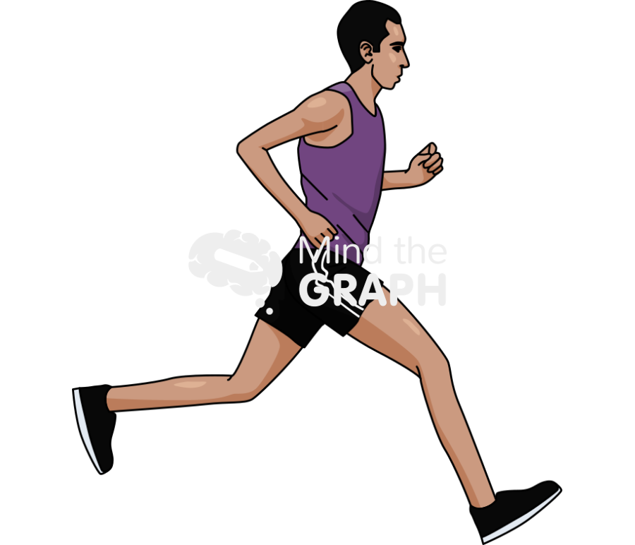 Man runner marathonist lateral Icons, Symbols, Pictures, and Images