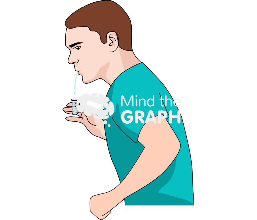 Man spitting saliva tube Icons, Symbols, Pictures, and Images