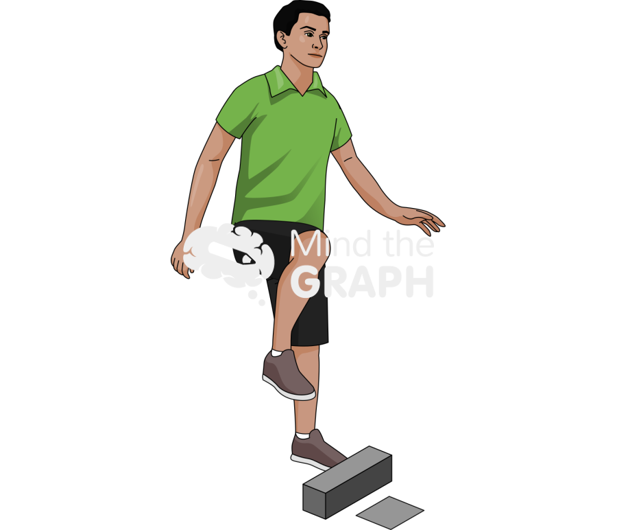 Man step over obstacle right foot Icons, Symbols, Pictures, and Images