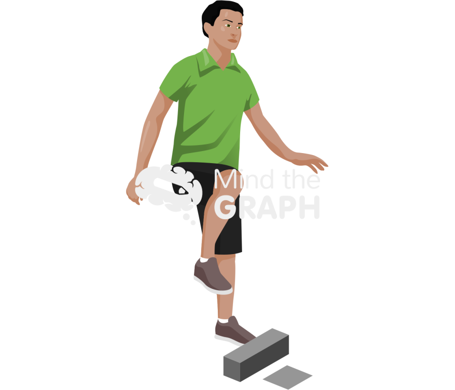 Man step over obstacle right foot Icons, Symbols, Pictures, and Images