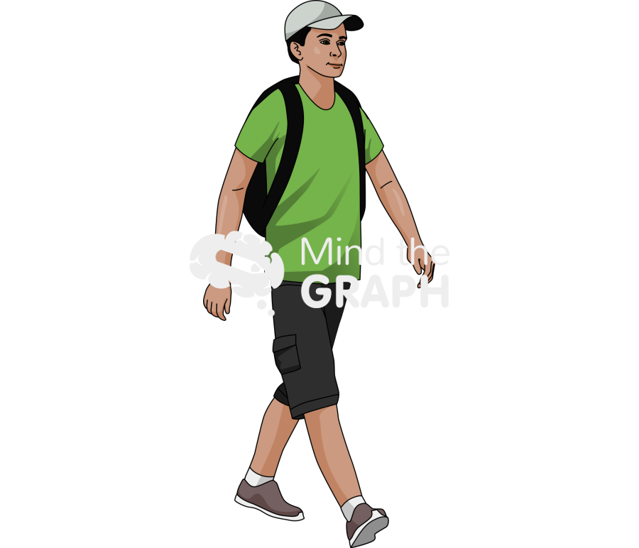 Man tourist walking Icons, Symbols, Pictures, and Images