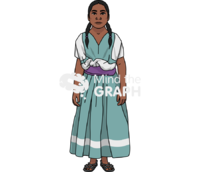 Mexican woman indigenous 2 Icons, Symbols, Pictures, and Images