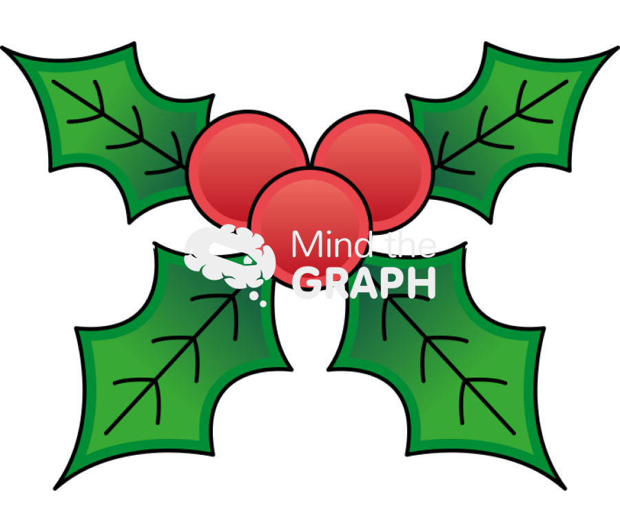 Mistletoe holly christmas Icons, Symbols, Pictures, and Images