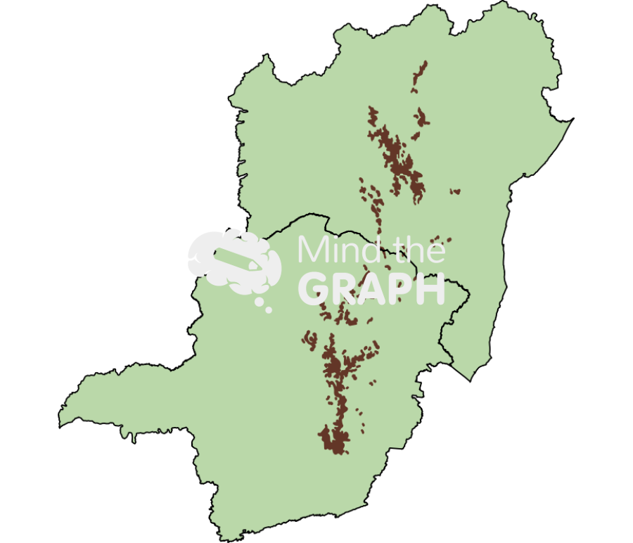 Mountain range cadeia do espinhaco map Icons, Symbols, Pictures, and Images