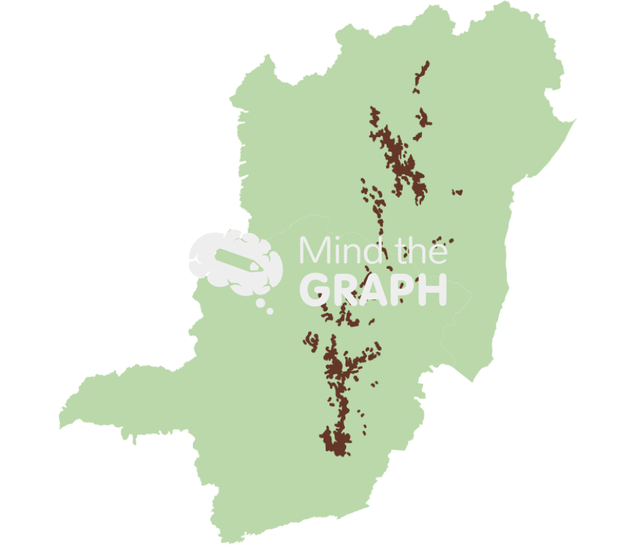 Mountain range cadeia do espinhaco map Icons, Symbols, Pictures, and Images