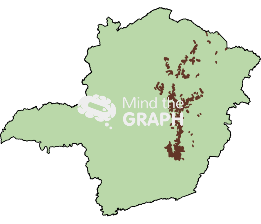 Mountain range espinhaco minas gerais map Icons, Symbols, Pictures, and Images