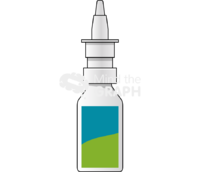 Nasal spray front Icons, Symbols, Pictures, and Images