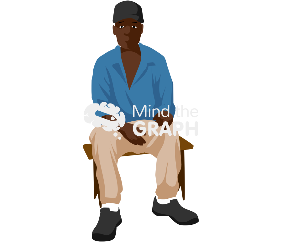 Old man african seated Icons, Symbols, Pictures, and Images