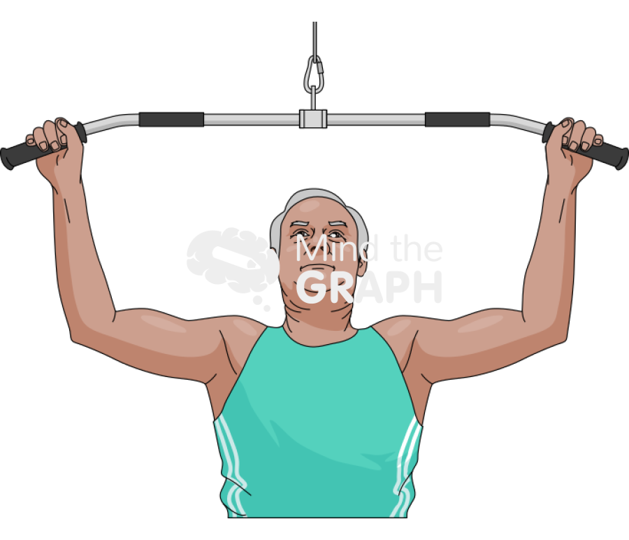 Oldman ginastic muscle front Icons, Symbols, Pictures, and Images