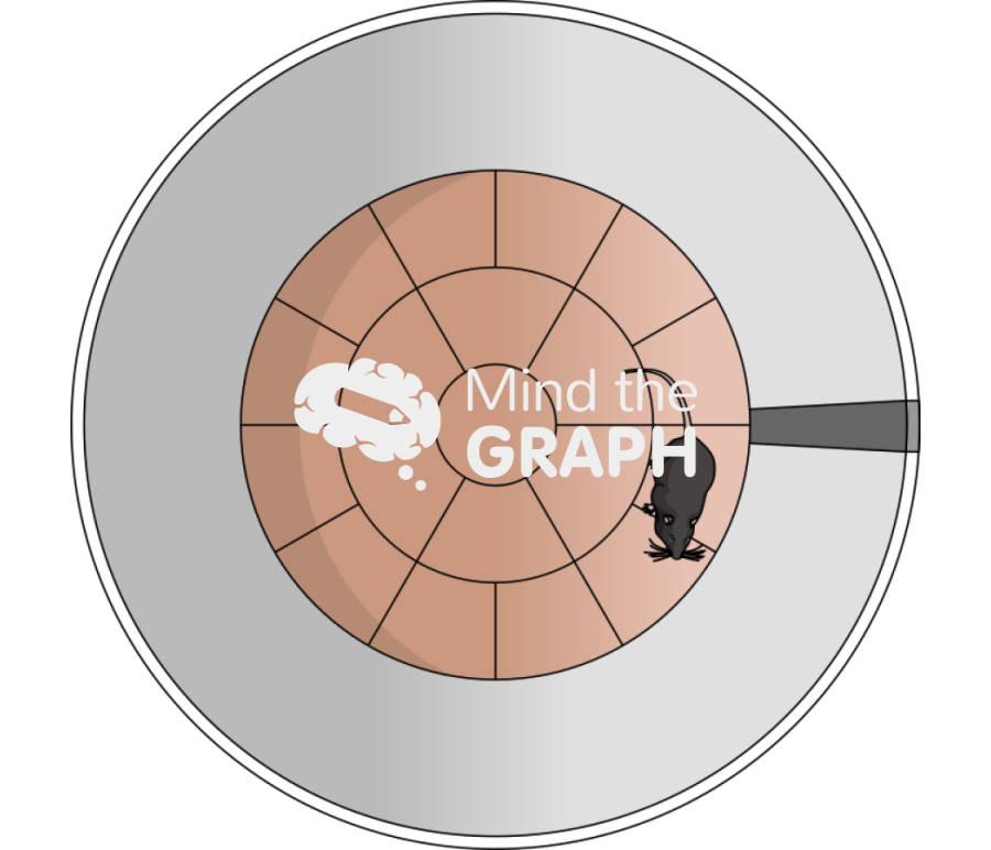 Open field test circular superior perspective Icons, Symbols, Pictures, and Images