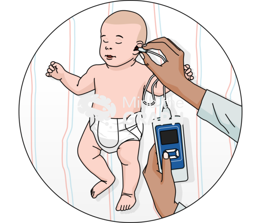 Oto acoustic emission test baby zoom Icons, Symbols, Pictures, and Images