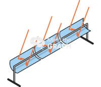 Parabolic trough solar system Icons, Symbols, Pictures, and Images