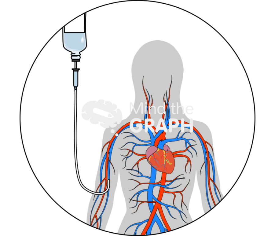 Parenteral nutrition peripheral vein body Icons, Symbols, Pictures, and Images