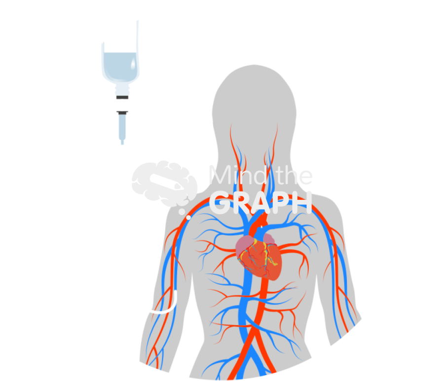 Parenteral nutrition peripheral vein body Icons, Symbols, Pictures, and Images