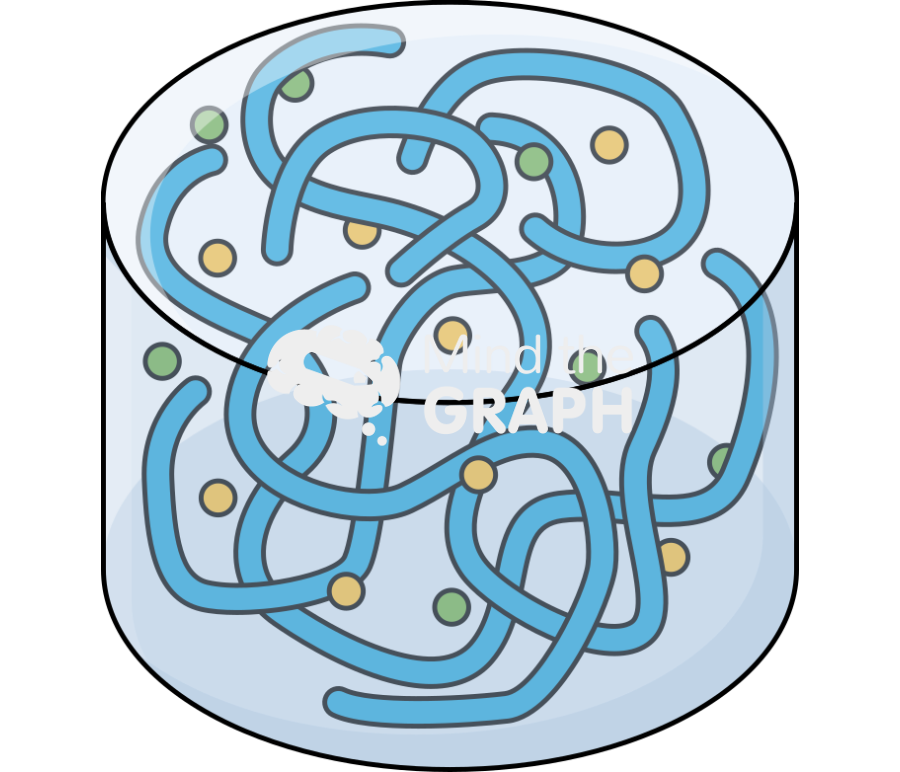 Peptide hydrogel drug Icons, Symbols, Pictures, and Images