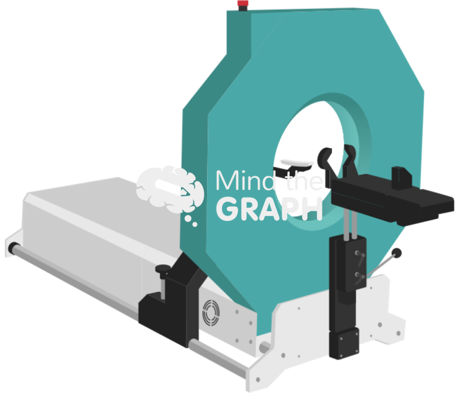 Peripheral quantitative computed tomography scanner pqct equipment perspective Icons, Symbols, Pictures, and Images
