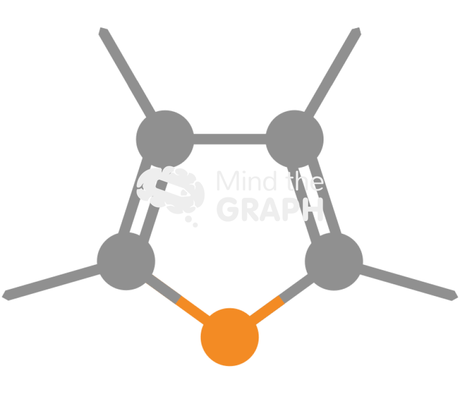 Poly thiophene molecule Icons, Symbols, Pictures, and Images