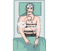 Polysomnography sleep study Icons, Symbols, Pictures, and Images