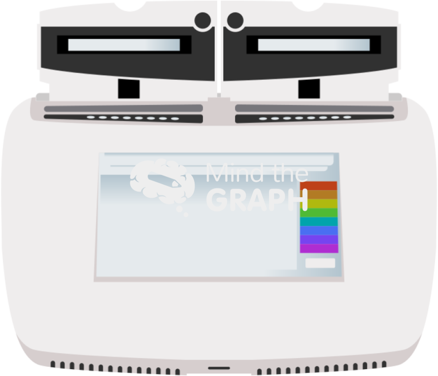 Portable flourescent device amplification curves Icons, Symbols, Pictures, and Images