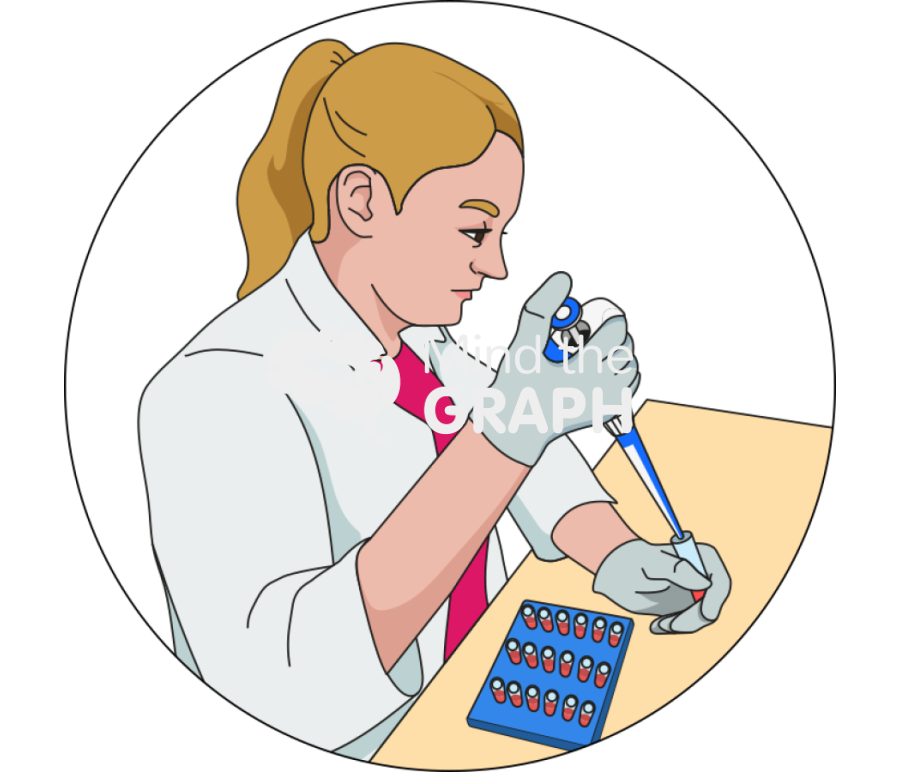 Researcher collecting serum zoom Icons, Symbols, Pictures, and Images