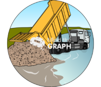 River restoration gravel bar zoom Icons, Symbols, Pictures, and Images