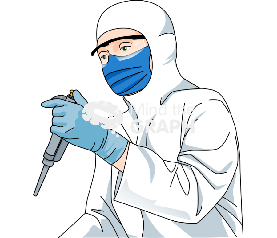 Scientist woman cell culture casual Icons, Symbols, Pictures, and Images