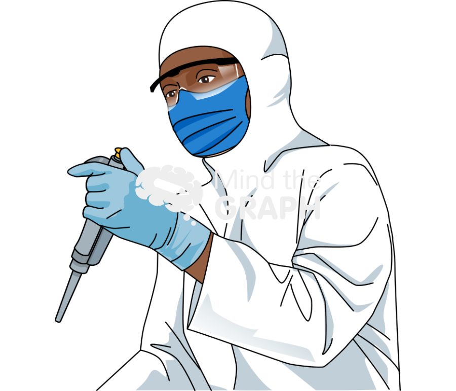 Scientist woman cell culture casual 2 Icons, Symbols, Pictures, and Images