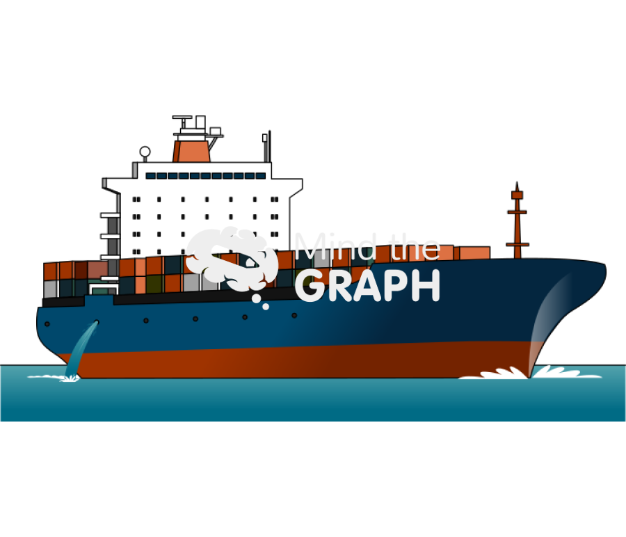 Ship discharging ballast water Icons, Symbols, Pictures, and Images