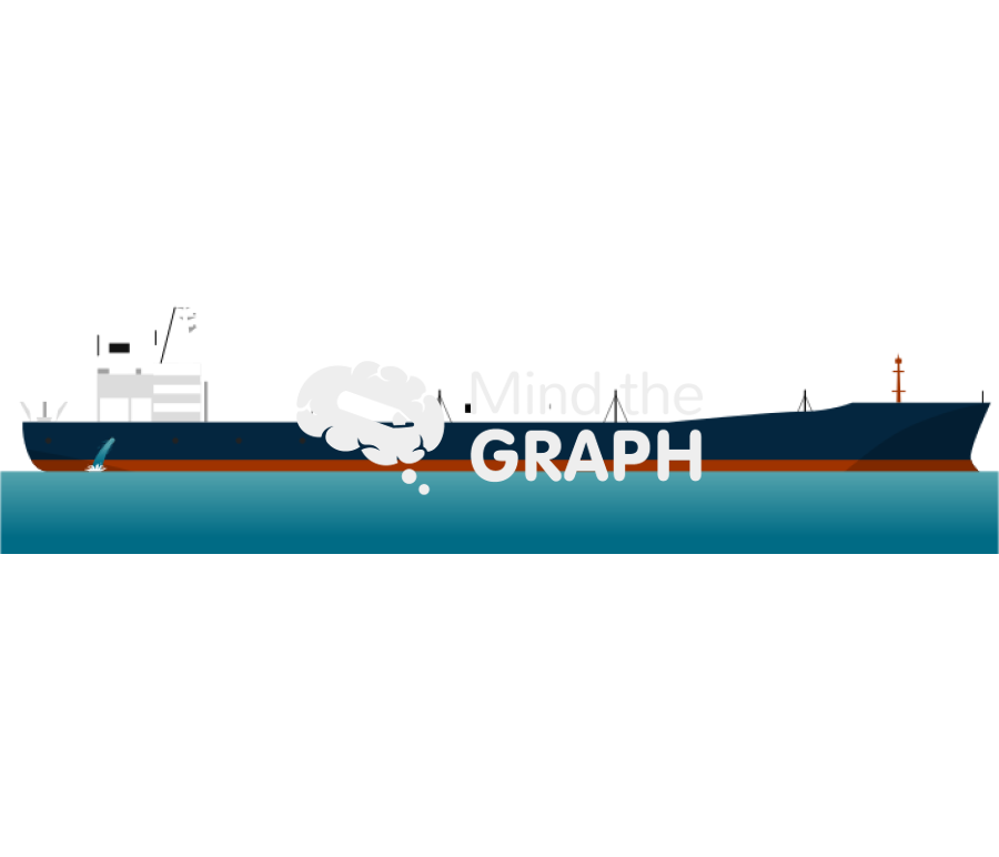 Ship discharging ballast water lateral Icons, Symbols, Pictures, and Images