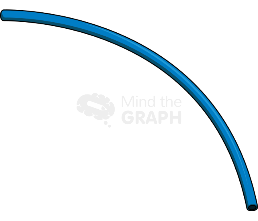 Silicone tube blue curved Icons, Symbols, Pictures, and Images