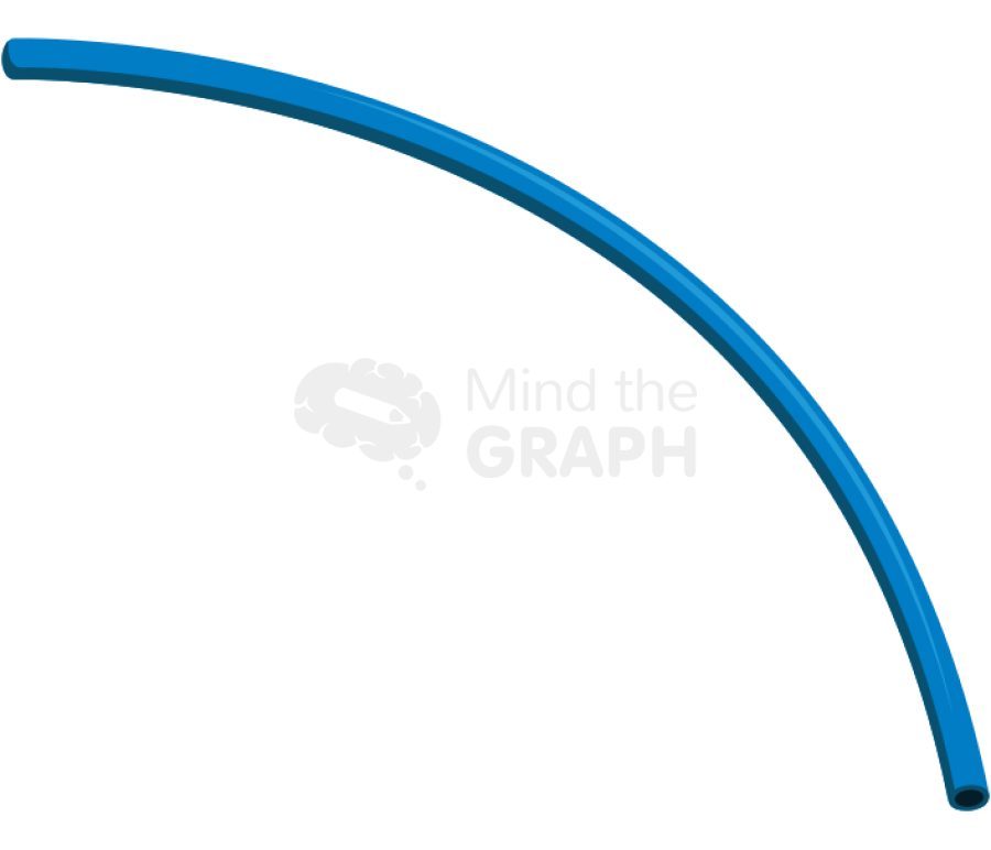 Silicone tube blue curved Icons, Symbols, Pictures, and Images