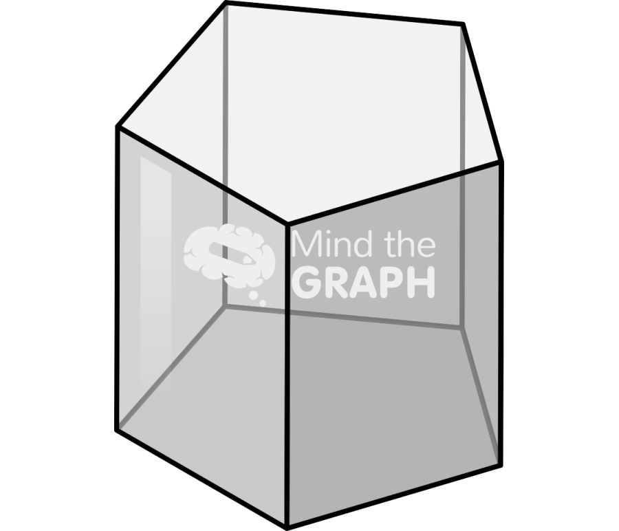 Solid cilinder pentagon glass Icons, Symbols, Pictures, and Images