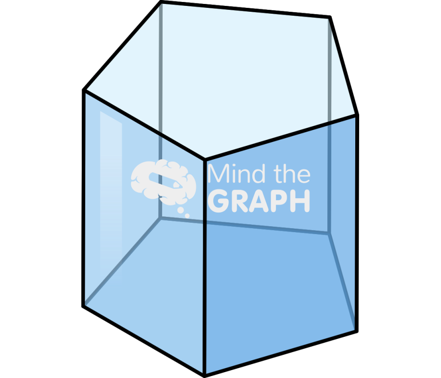 Solid cilinder pentagon glass Icons, Symbols, Pictures, and Images