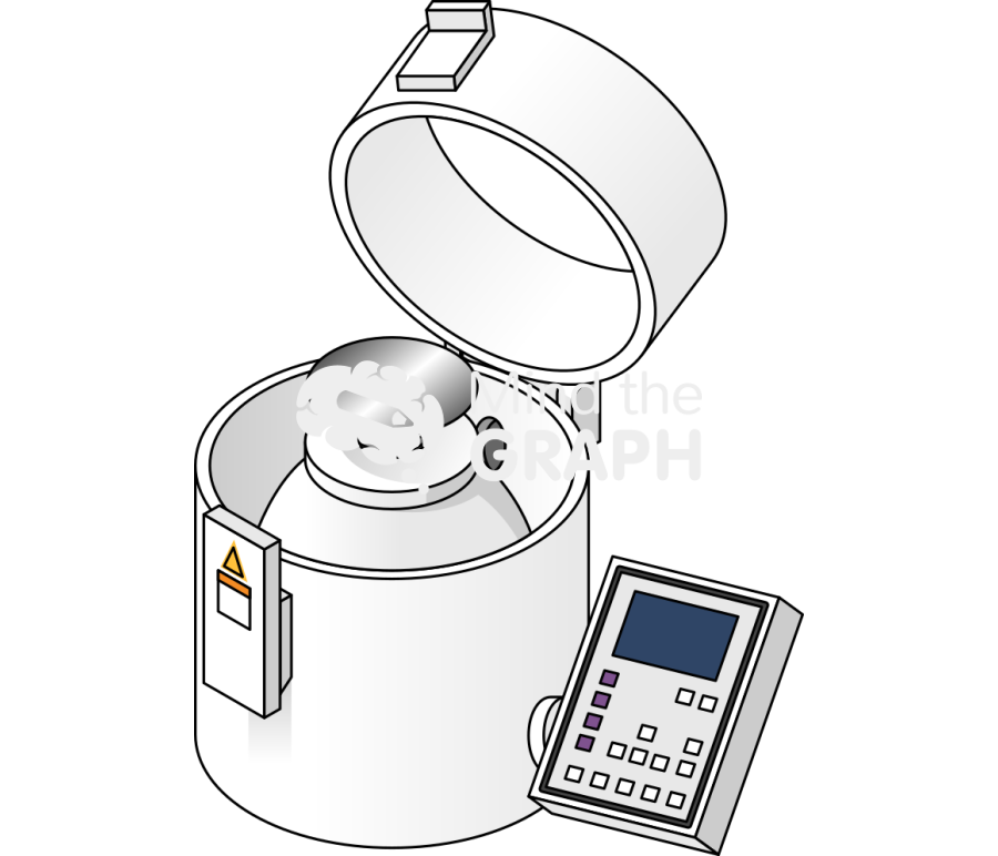 Spincoater equipment perspective Icons, Symbols, Pictures, and Images