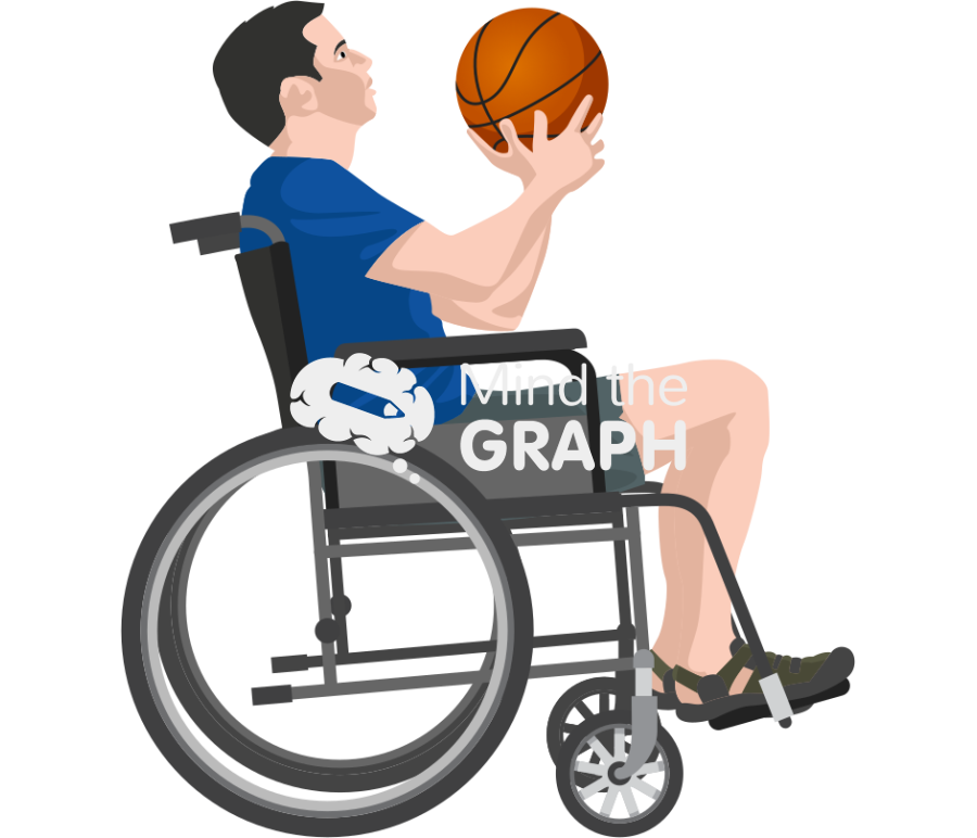 Sporty young man basketball wheelchair caucasian Icons, Symbols, Pictures, and Images