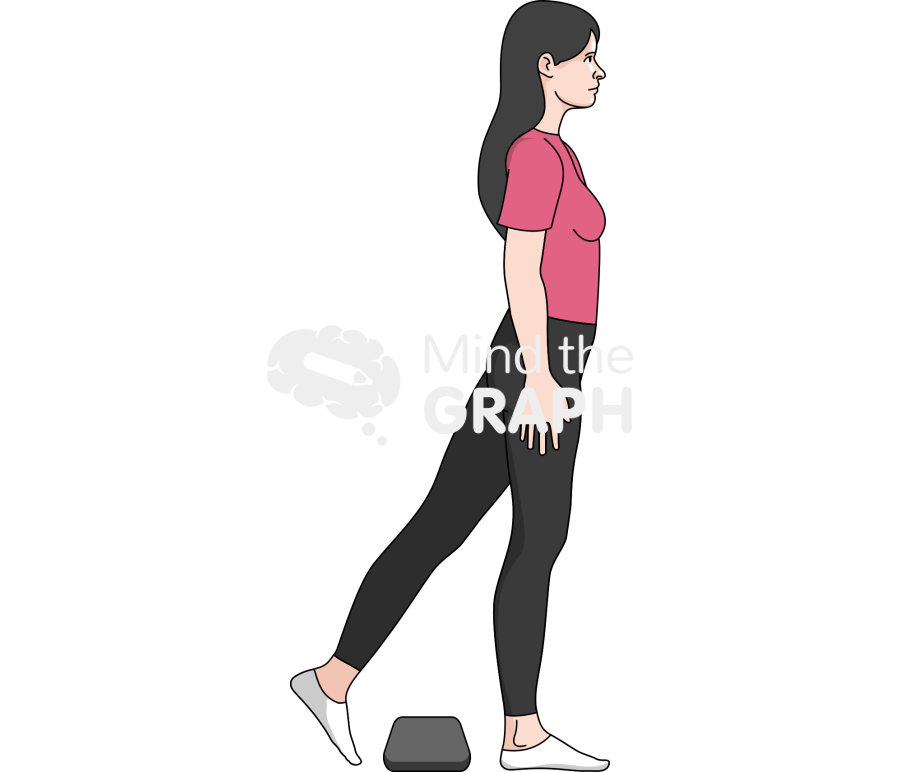 Stepping over an obstacle step 3 lateral Icons, Symbols, Pictures, and Images